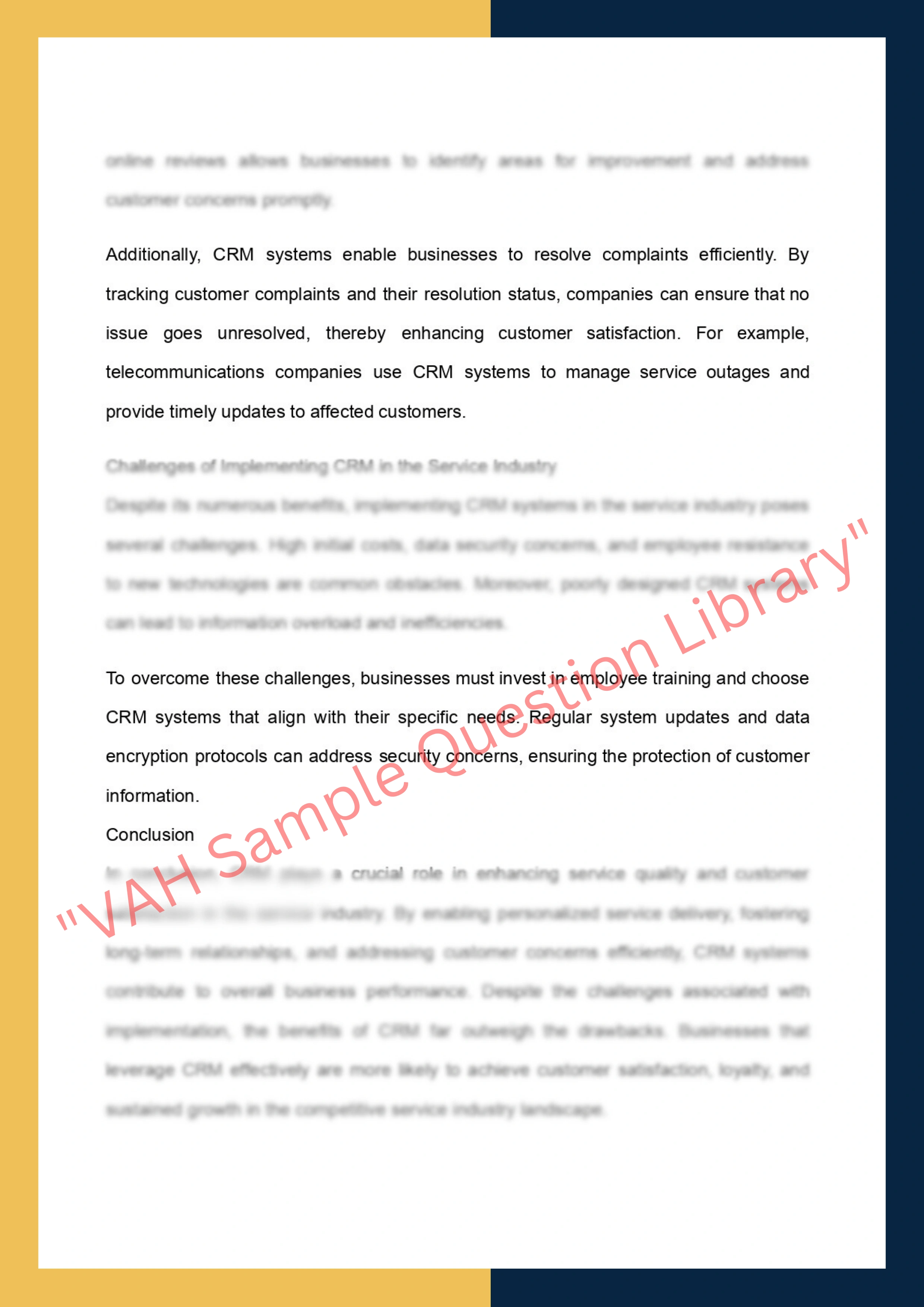 Assignment sample solution of MKTG30003 - Service and Relationship Marketing 2